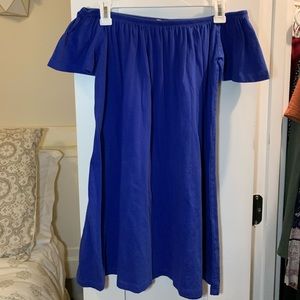 Royal Blue Strapless Dress